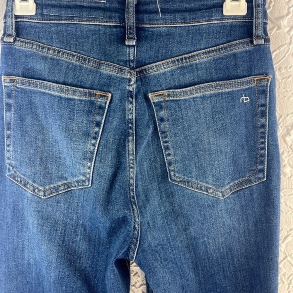 Rag & Bone Casey High-Rise Ankle Flare Jeans Blue 26 - Picture 7 of 8